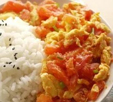 Tomato and Egg Rice Bowl