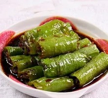 Fried Green Pepper and Intestine