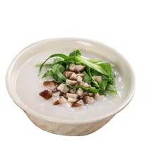 Shiitake and Bok Choy Porridge