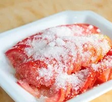 Tomato with sugar