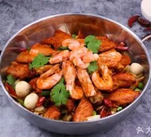 鸡腿虾锅