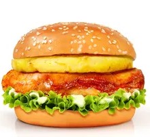 Spicy Grilled Pineapple Chicken Burger