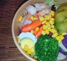 Shrimp and Crab Stick Salad Bowl