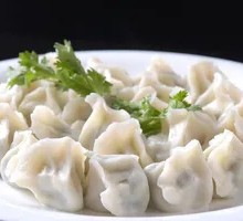 Pork and scallion dumplings