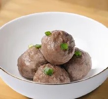 Raw Boiled Beef Meatballs