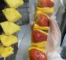 Jackfruit and Strawberry Candy Apples
