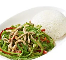 Green Pepper Shredded Pork Rice