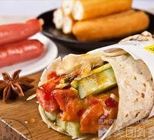 安心油条火腿卷饼