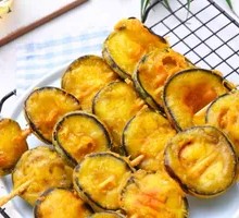 Eggplant Slice Skewers