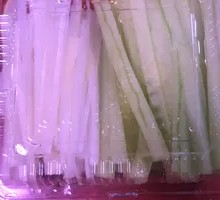 Cucumber with Green Onion Strips