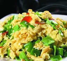 Egg with Green Pepper