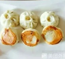 韭菜素三鲜煎包