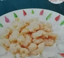 麻仁百合虾