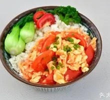 Tomato and Egg Rice Bowl
