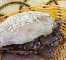 Beef-filled flatbread