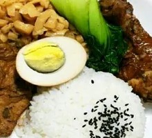 Fried Tofu with Boiled Egg Rice