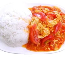 Tomato and Egg Rice Bowl