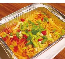 特色铁板锡纸金针菇