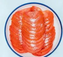 Tomato with sugar
