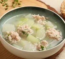 Winter Melon Pork Dumpling Noodle Soup