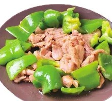 Green Pepper and Pork Slices