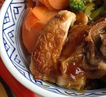 Teriyaki Chicken Rice with Mashed Potatoes