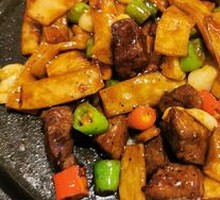 Almond Mushroom Beef Cubes