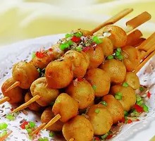 Chicken Burger Skewers