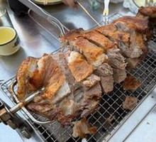 Charcoal-Roasted Lamb Leg