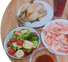 香酥童子鸡啤酒