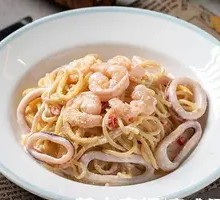 Seafood Cream Pasta