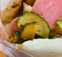 茄夹鸡排火腿