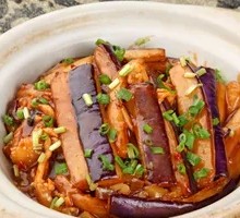 Braised Eggplant Rice Bowl