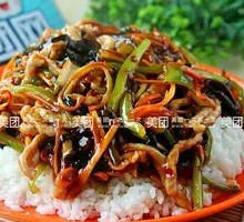 Fish-Flavored Shredded Pork Rice Bowl