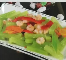 虾仁青笋