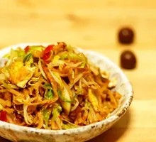 Egg and Ham Stir-Fried Noodles