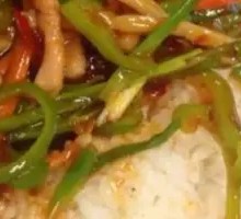Green Pepper Shredded Pork Rice