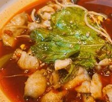 Spicy麻 Fish Slices with Mint