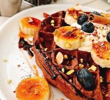 Chocolate Ice Cream Waffle