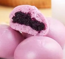 Purple Sweet Potato Black Rice Bun