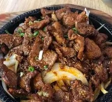 Grilled Beef on Stone Plate