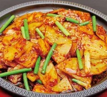 Stone Plate Potato Slices