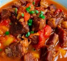 Tomato Beef and Potato Rice