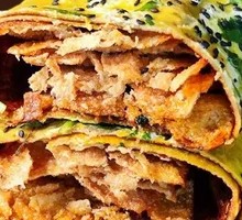 Double Egg Fruit Pancake