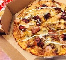 Teriyaki Octopus and Shrimp Pizza