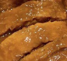 Sauce-Braised Flounder with Fried Dough Sticks