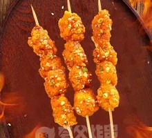 Crispy Fried Chicken Skewers
