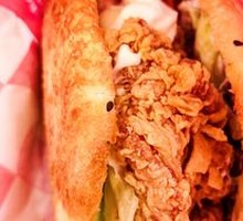 Spicy Chicken Leg Chinese Burger