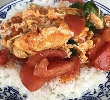 Tomato and Egg Rice Bowl