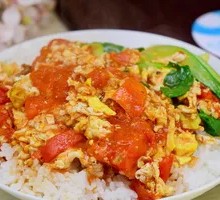 Tomato and Egg Rice Bowl